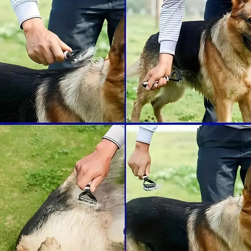 Double-Sided Dog Grooming Comb and Hair Removal Tool for Pets