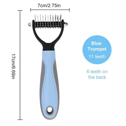Double-Sided Dog Grooming Comb and Hair Removal Tool for Pets
