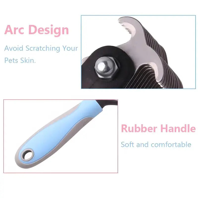 Double-Sided Dog Grooming Comb and Hair Removal Tool for Pets